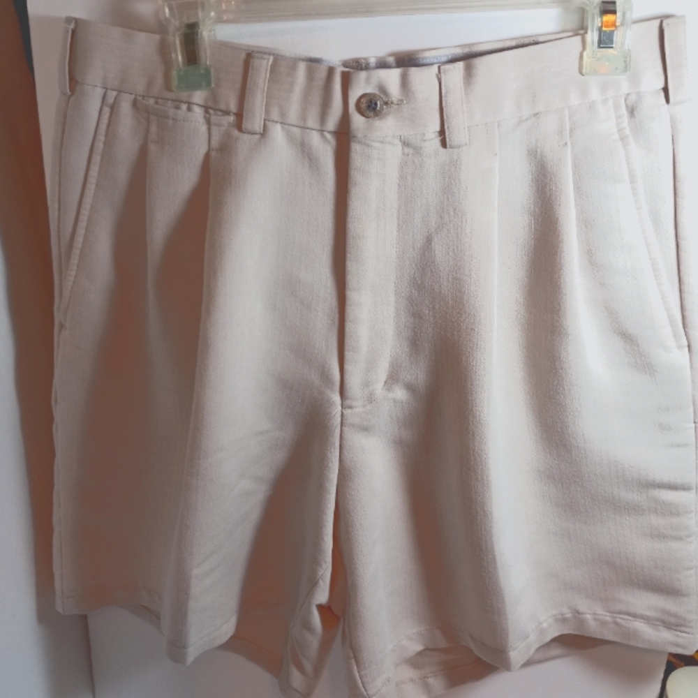Ping golf shorts men's size 34 Light Beige flat front
